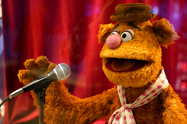 Fozzie Bear at the National Comedy Center