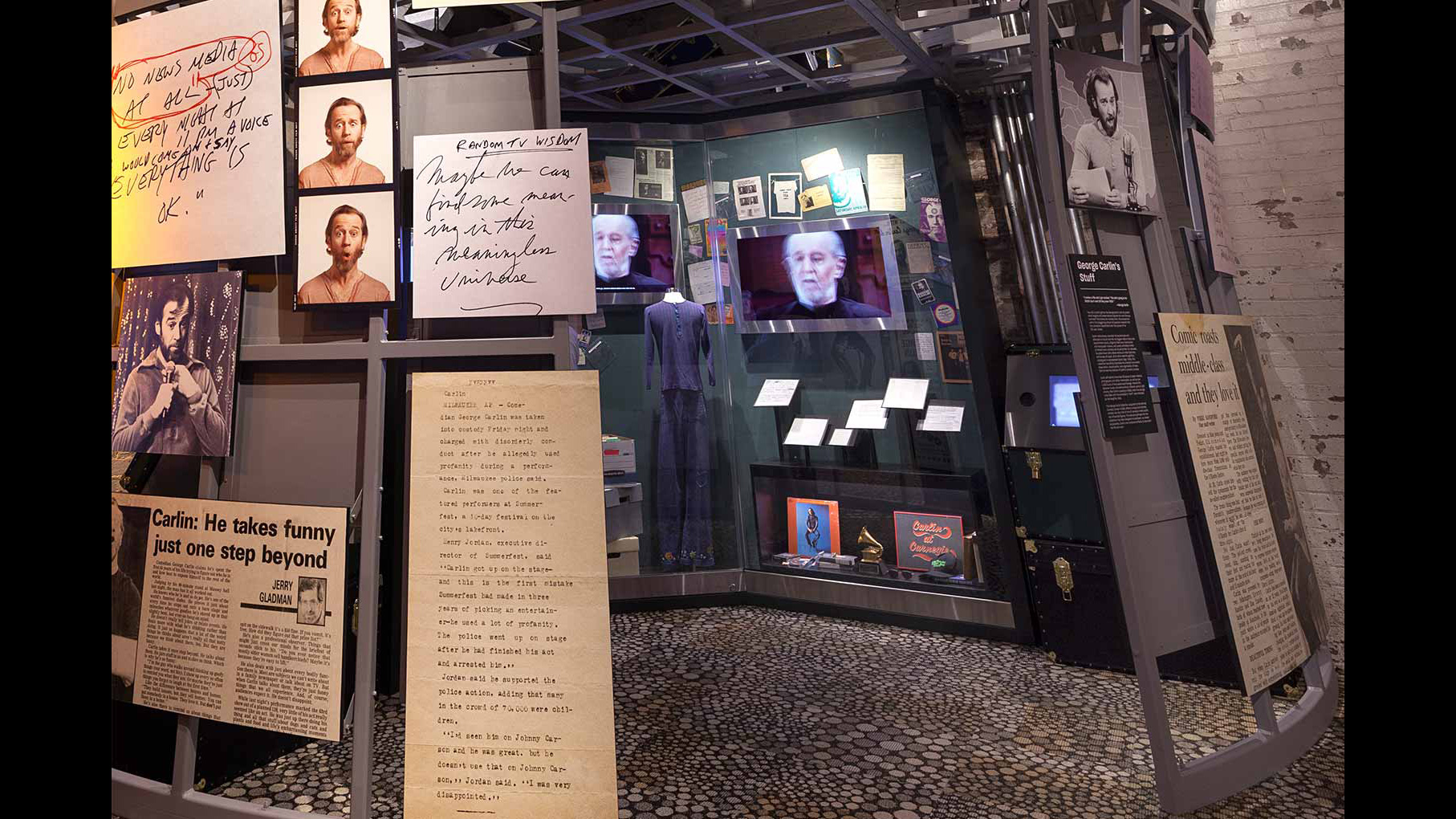 George Carlin archival exhibition at the National Comedy Center