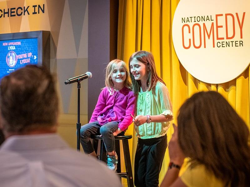 Family explores the National Comedy Center