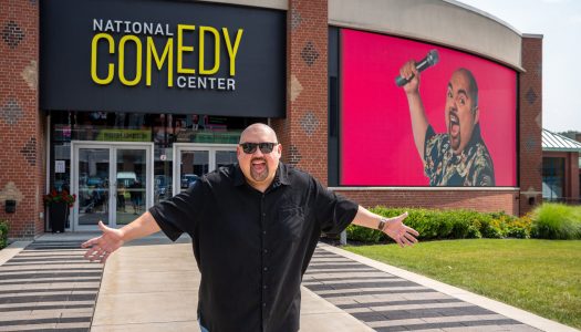 Gabriel Iglesias touring NCC and press conference for exhibit donation during  Lucille Ball Comedy Festival 2023